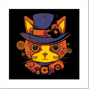 Mechanical cat Posters and Art